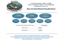Tablet Screenshot of bassmachinery.com